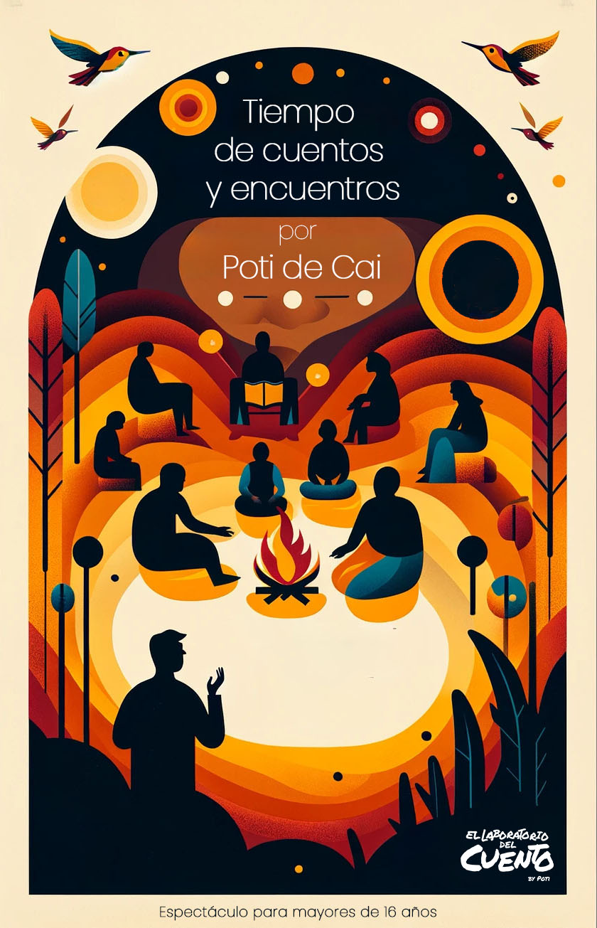 Cartel de Tiempo de cuentos y encuentros